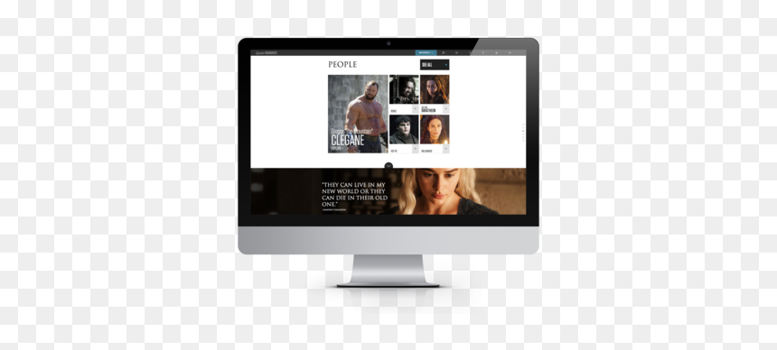 People-got - Led-backlit Lcd Display, HD Png Download - got png