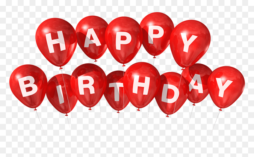 Happy Birthday Balloons, HD Png Download - birthday cartoon png