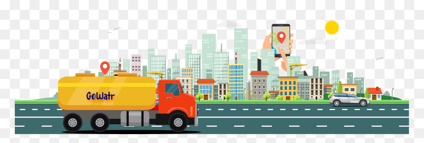 Truck, HD Png Download - water tanker png