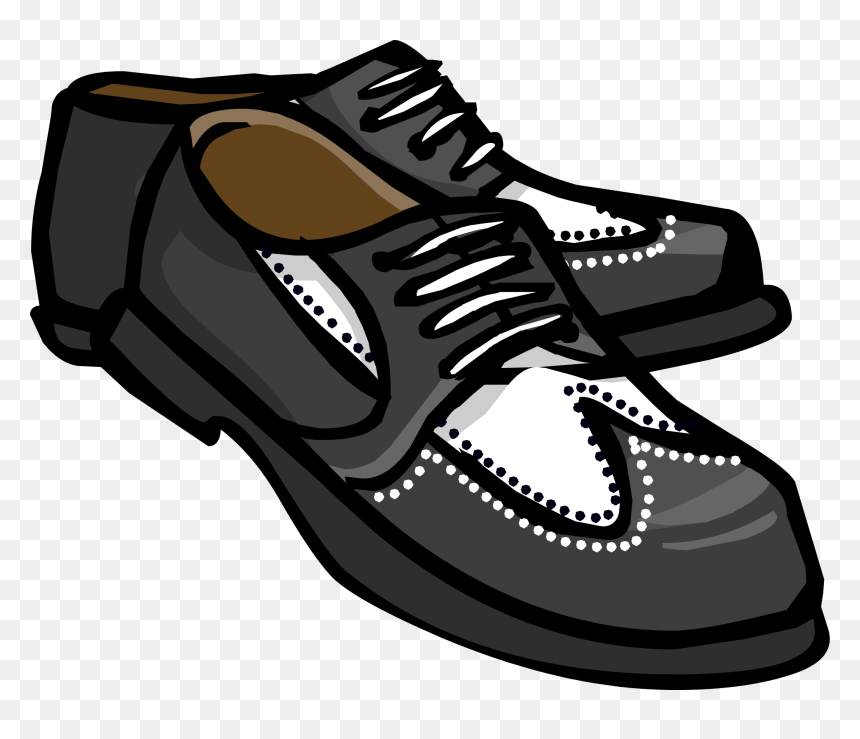 Club Penguin Rewritten Wiki - Black Shoes Cartoon Png, Transparent Png - sport shoes png