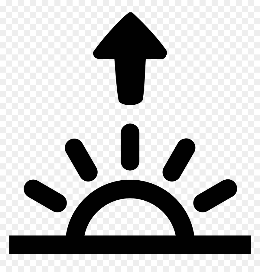 Sun Black And White Icon Png, Transparent Png - sunrise png images