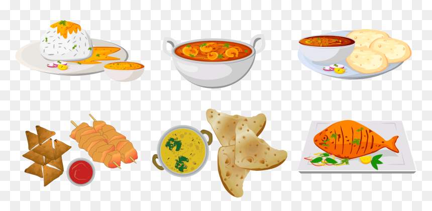 Dosa Hub, HD Png Download - indian thali png