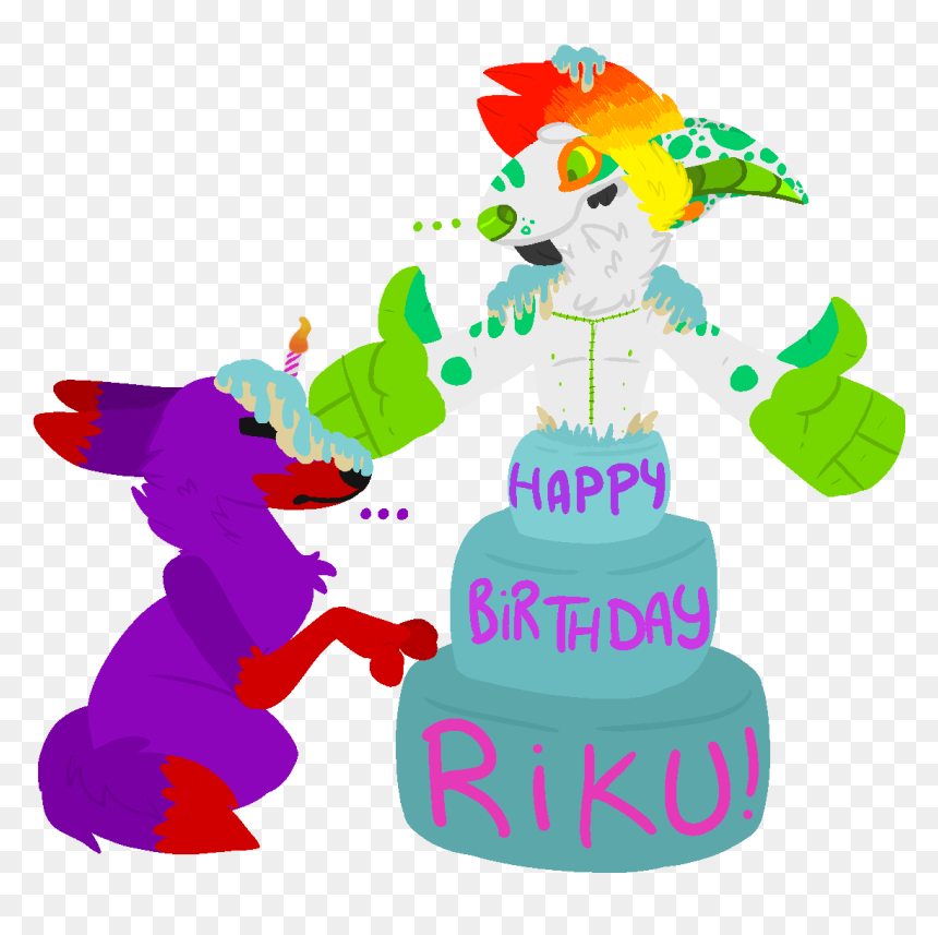Happy Birthday Riku By Randiswaggerz - Happy Birthday Riku, HD Png Download - birthday cartoon png