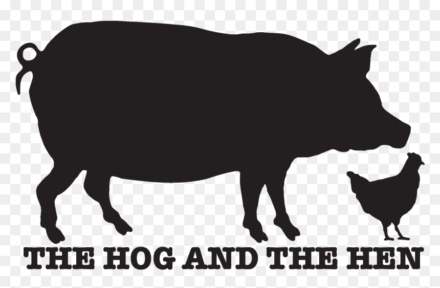 The Hog And The Hen - Yergys Bbq, HD Png Download - white hen png