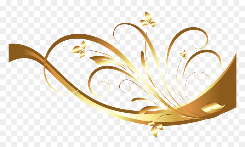 Abstraction Computer File - Gold Abstract Design Background, HD Png Download - gold png images