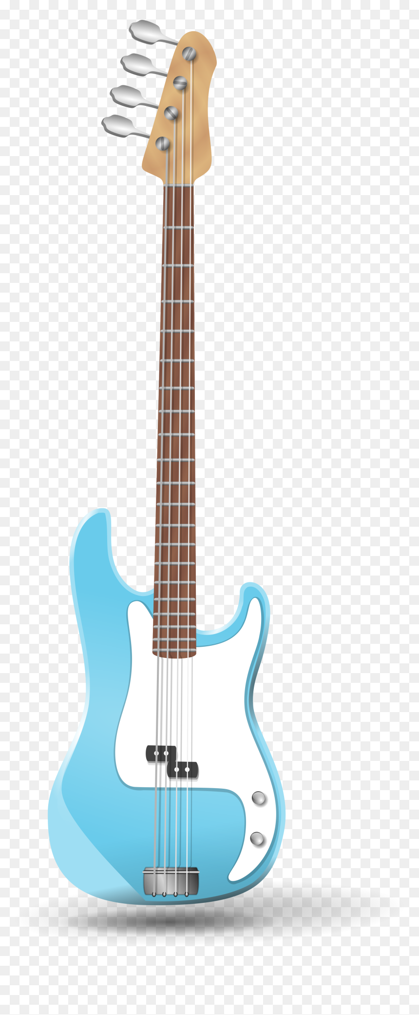 Clipart Guitar Bass Guitar - Bass Guitar Clip Art, HD Png Download - guitar png hd