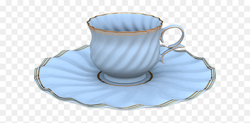 Coffee Cup Teacup Saucer Table-glass, HD Png Download - tea cup png images