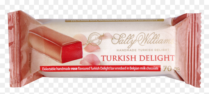 70g Rose Turkish Delight In Milk Chocolate - Sally Williams Turkish Delight, HD Png Download - rose milk png