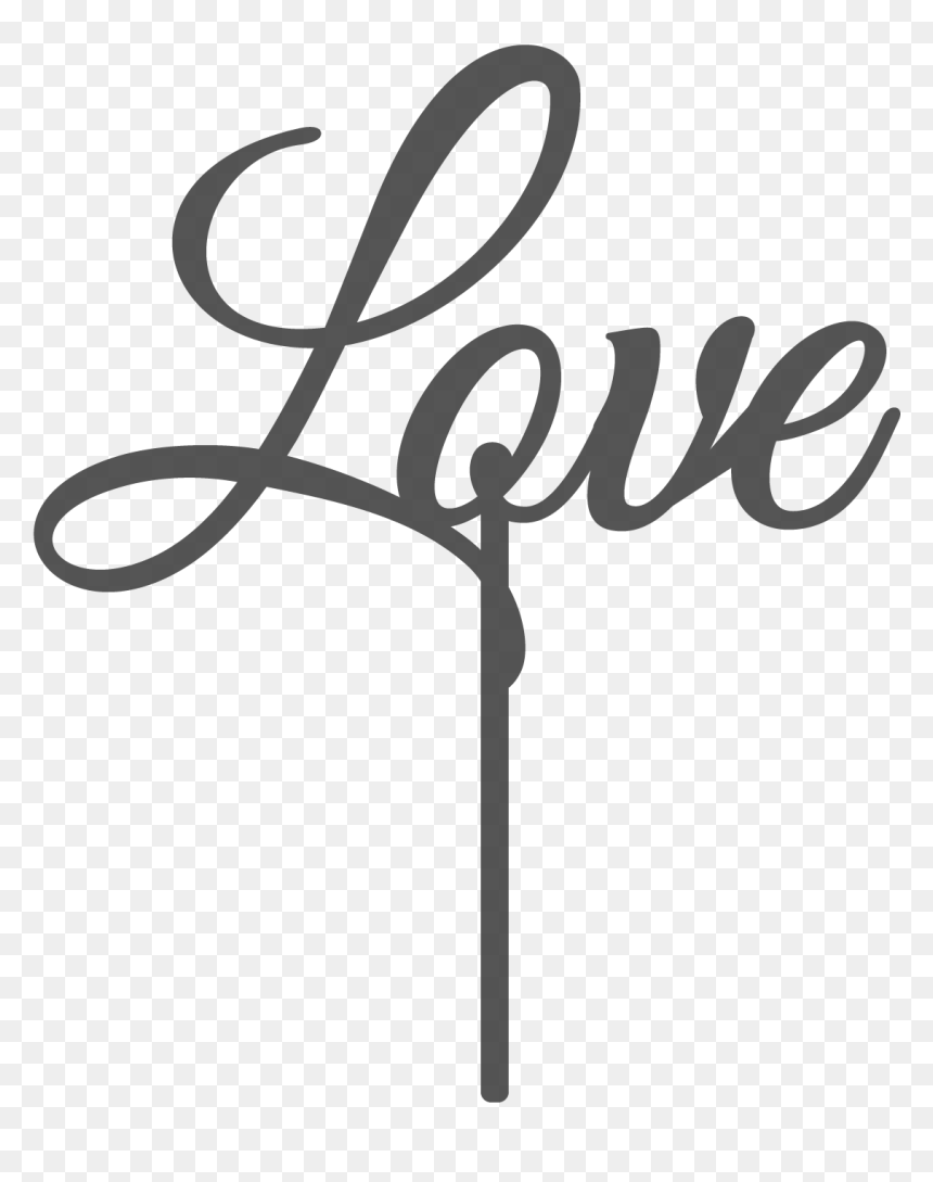 Love Wedding Cake Topper - Topper Love Png, Transparent Png - love status png