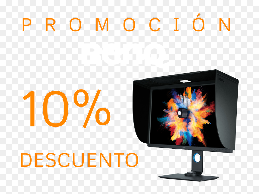 Anuncio Cupon Descuento Benq Fondo Oscuro - Computer Monitor, HD Png Download - monitor png images