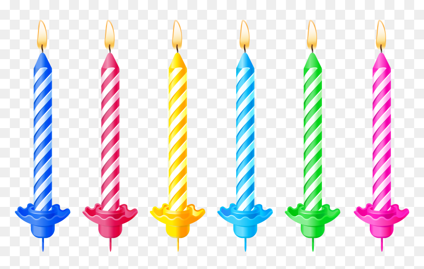 Transparent Candle Png - Transparent Transparent Background Birthday Candles, Png Download - candel png