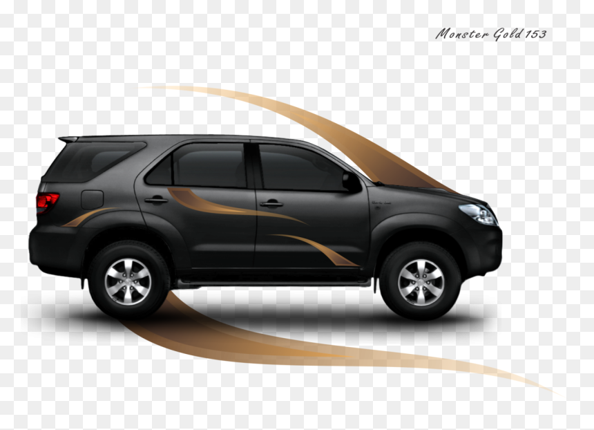 Universal Sticker Monster Gold Suitable For Any Car - Dixie National Forest, HD Png Download - fortuner car png