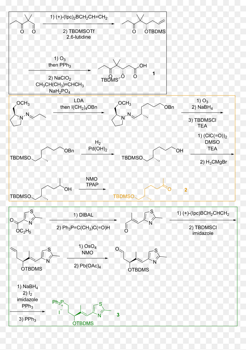 Construction Of Building Blocks For Nicolaou"s Total - Total Synthesis Of Epothilone By Nicolaou 1997, HD Png Download - building construction png images