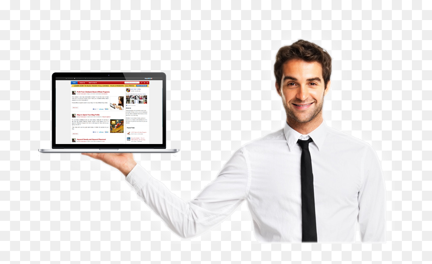 Imagenes Png De Empresarios , Png Download - Businessman Png, Transparent Png - man with laptop png