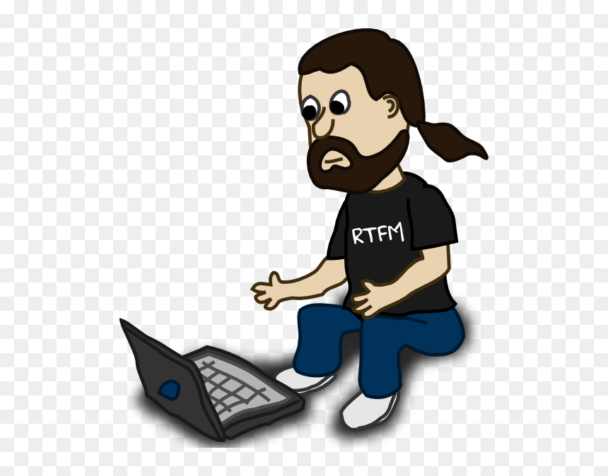 Man With Laptop Svg Clip Arts - Boy Cartoon With Ponytail, HD Png Download - man with laptop png