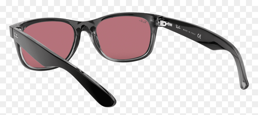 New Wayfarer Sunglasses In Black Transparent Violet - Plastic, HD Png Download - gogals png