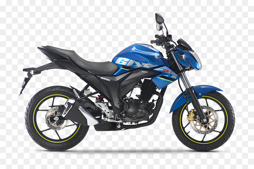 Suzuki Gixxer Blue 2017, HD Png Download - apache bike png