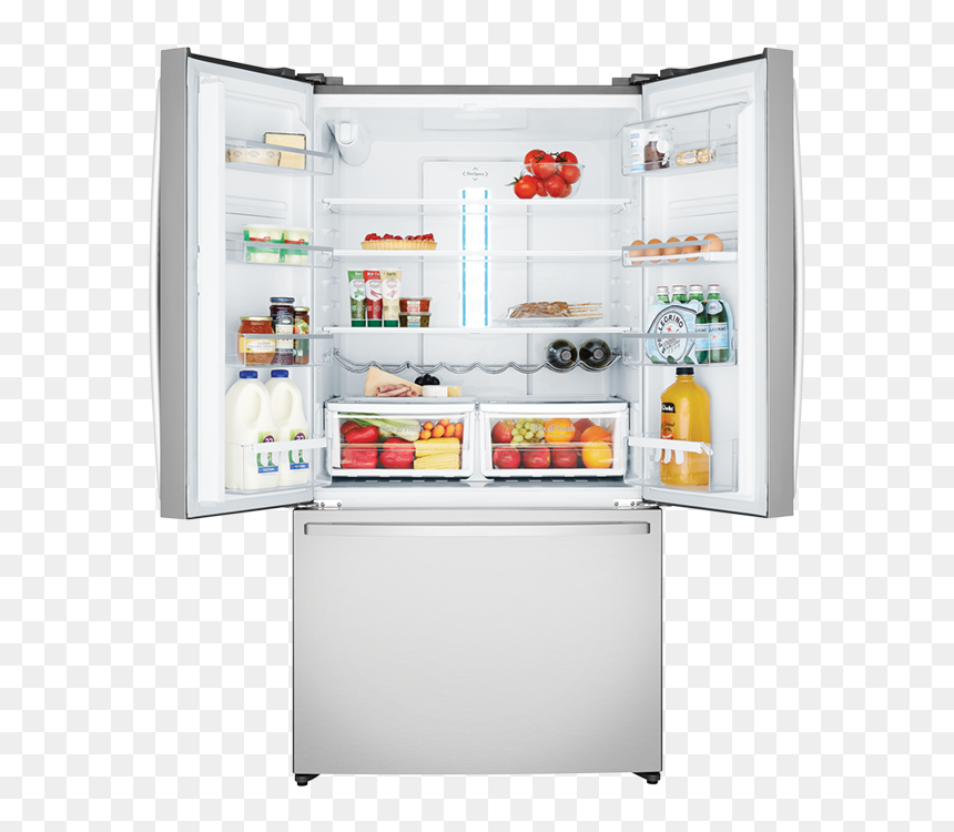 605l French Door Fridge Westinghouse Whe6060sa Brisbane - Westinghouse Whe6000sad, HD Png Download - fridge png images