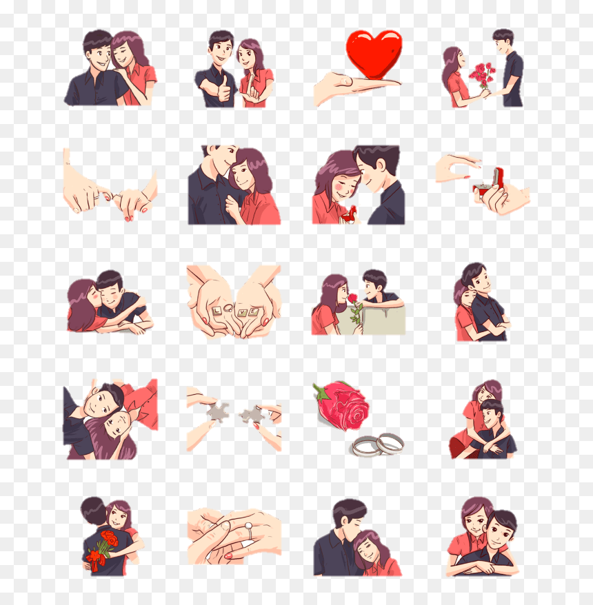 Png Stickers Download - Status Stickers For Whatsapp, Transparent Png - love status png