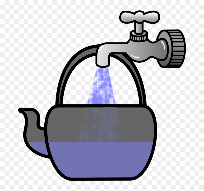 Filling Kettle With Hot Water Clipart , Png Download - Filling Kettle With Water, Transparent Png - water pot png