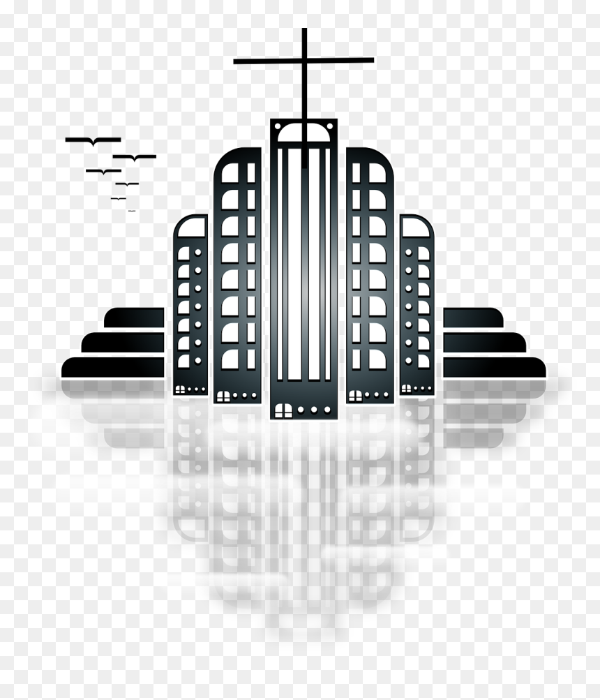Free Art Deco Poster, HD Png Download - building png hd
