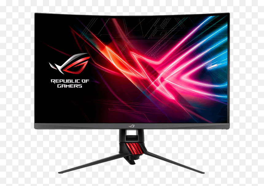 Rog Strix Xg32vqr 32", 2k Wqhd 2560 X 1440 Va Led, - Monitor Asus 24 Inch, HD Png Download - monitor png images