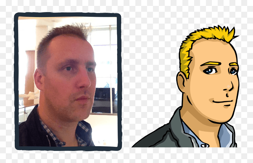 Manga Portrait - Man, HD Png Download - caricature body png