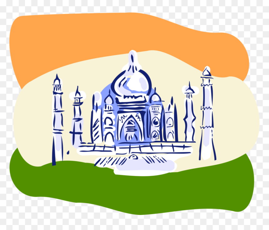 Clip Free Download India Vector Illustrator - Taj Mahal, HD Png Download - taj png
