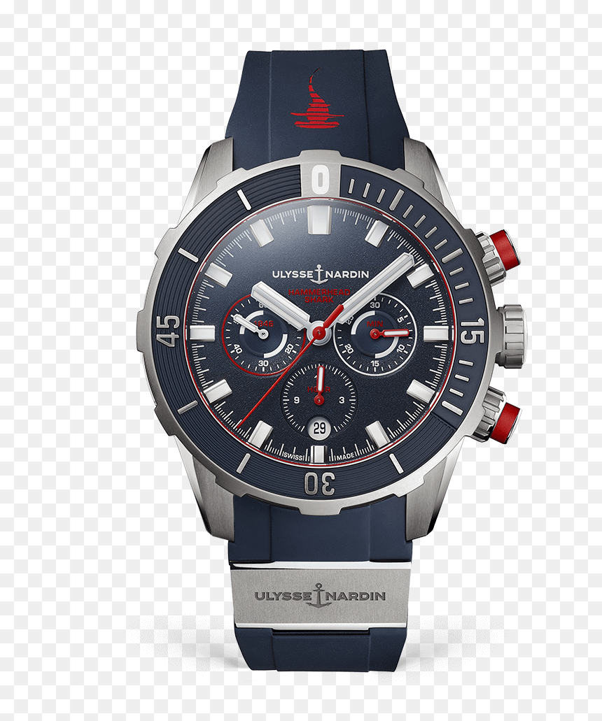 Ulysse Nardin Diver Chronograph 44mm, HD Png Download - ladies watches png