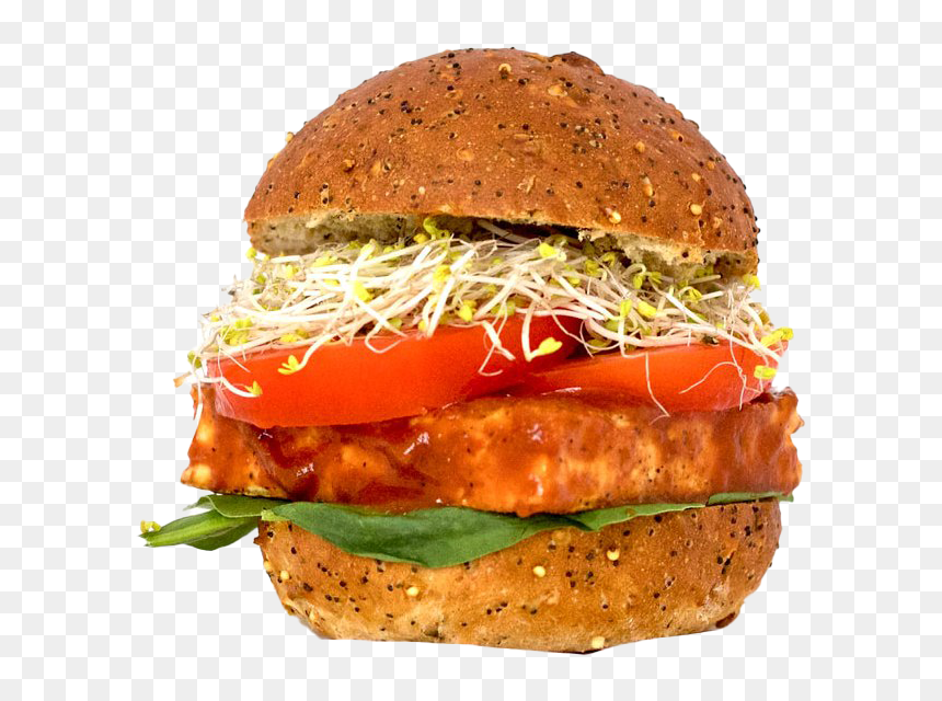 Tofu Burger Png Download Image - Tofu Burger Png, Transparent Png - burger png image