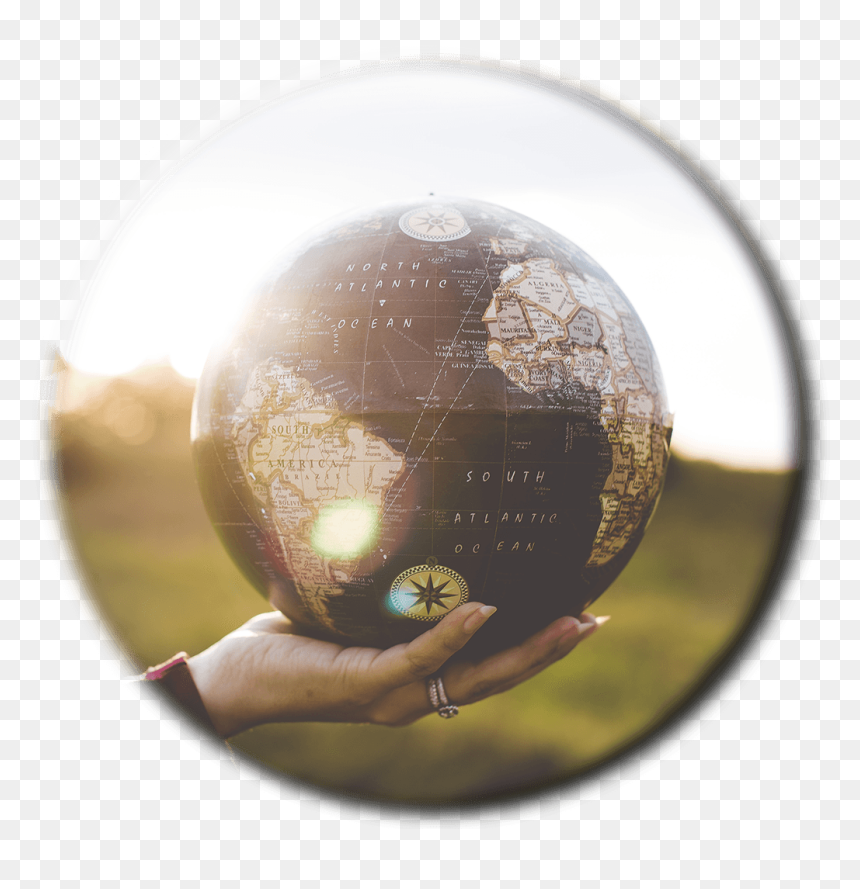 Sphere, HD Png Download - globe in hand png