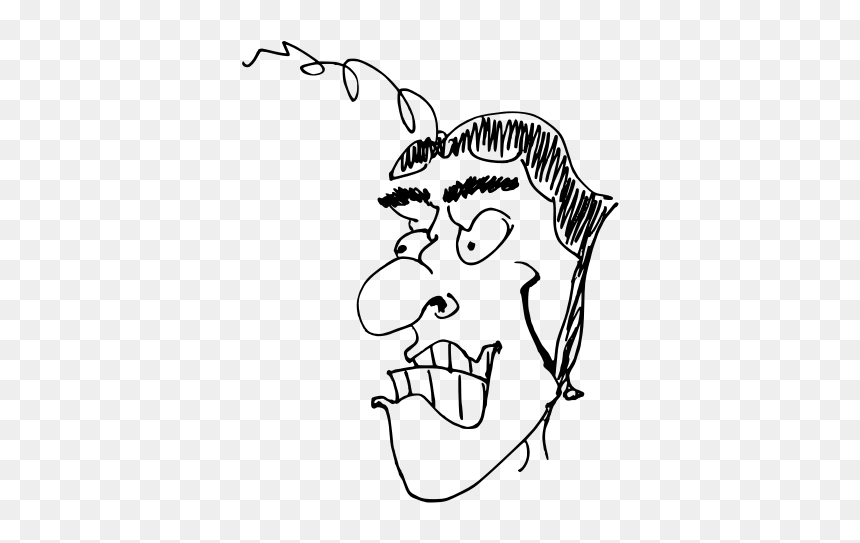 Emotion,art,monochrome Photography - Cartoon, HD Png Download - caricature body png