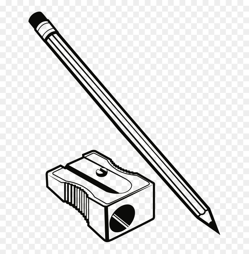 Pencil And Sharpener - Drawing Pencil And Paper, HD Png Download - sharpener png