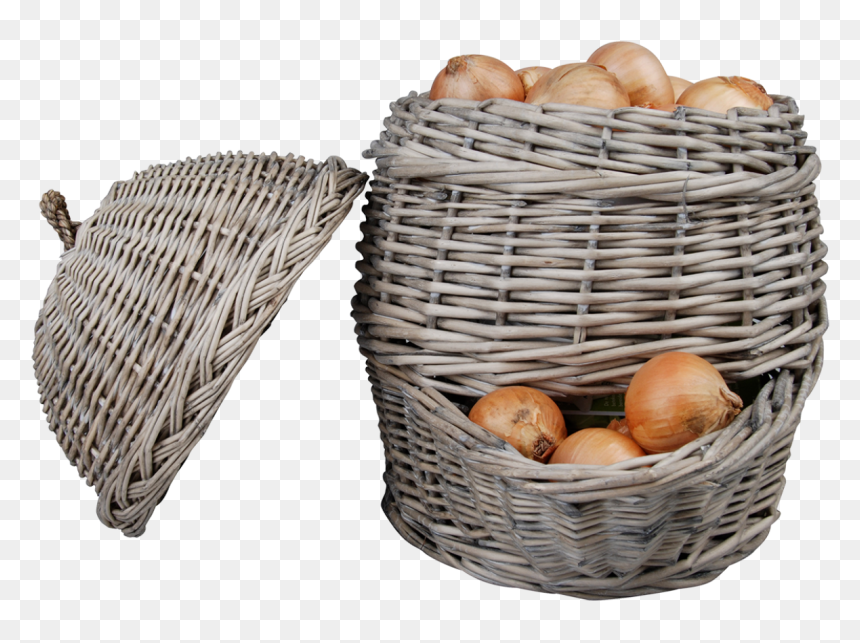 Onion Basket Grey - Panier Pommes De Terre, HD Png Download - vegetable basket png