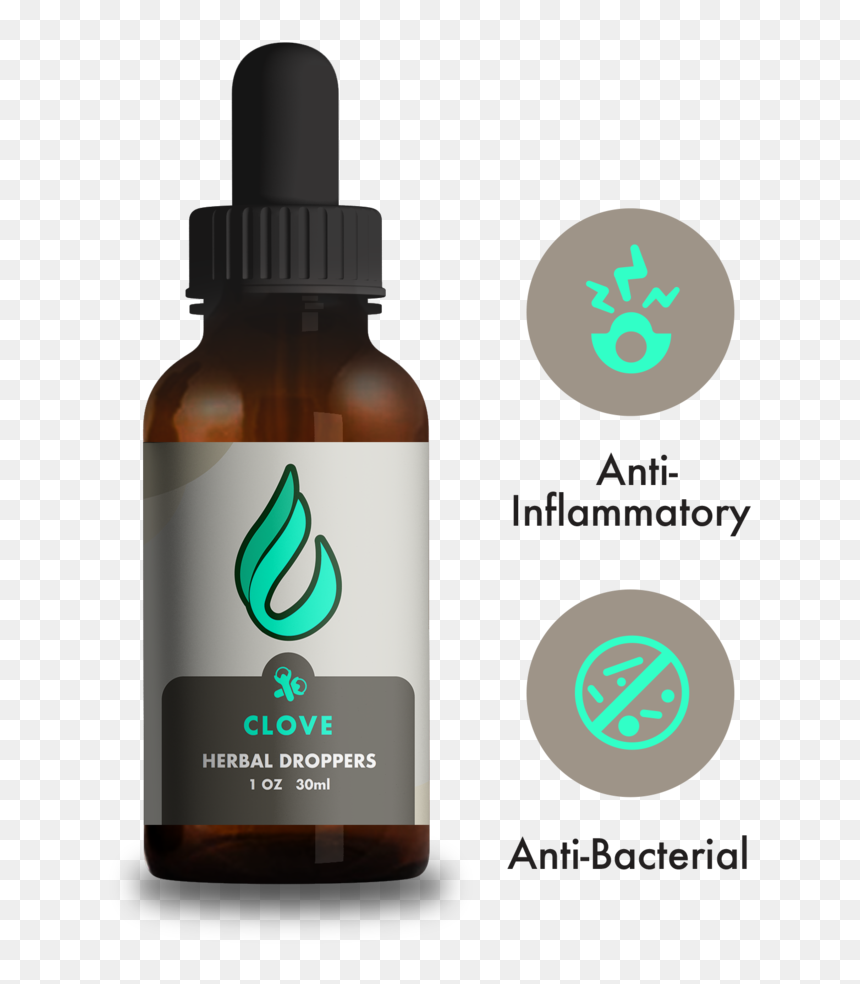 Clove Drops - Dao Drops - Glass Bottle, HD Png Download - clove png