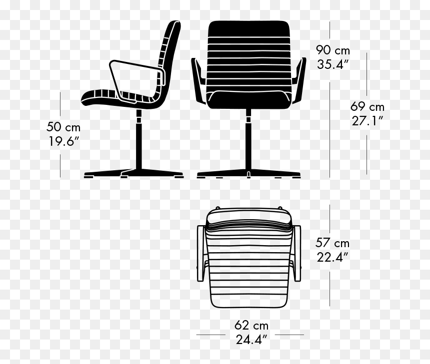 Energy Label - Office Chair Top View Png Line, Transparent Png - chair top png