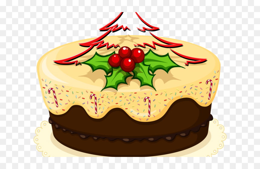 Christmas Cake Klip Art, HD Png Download - cack png