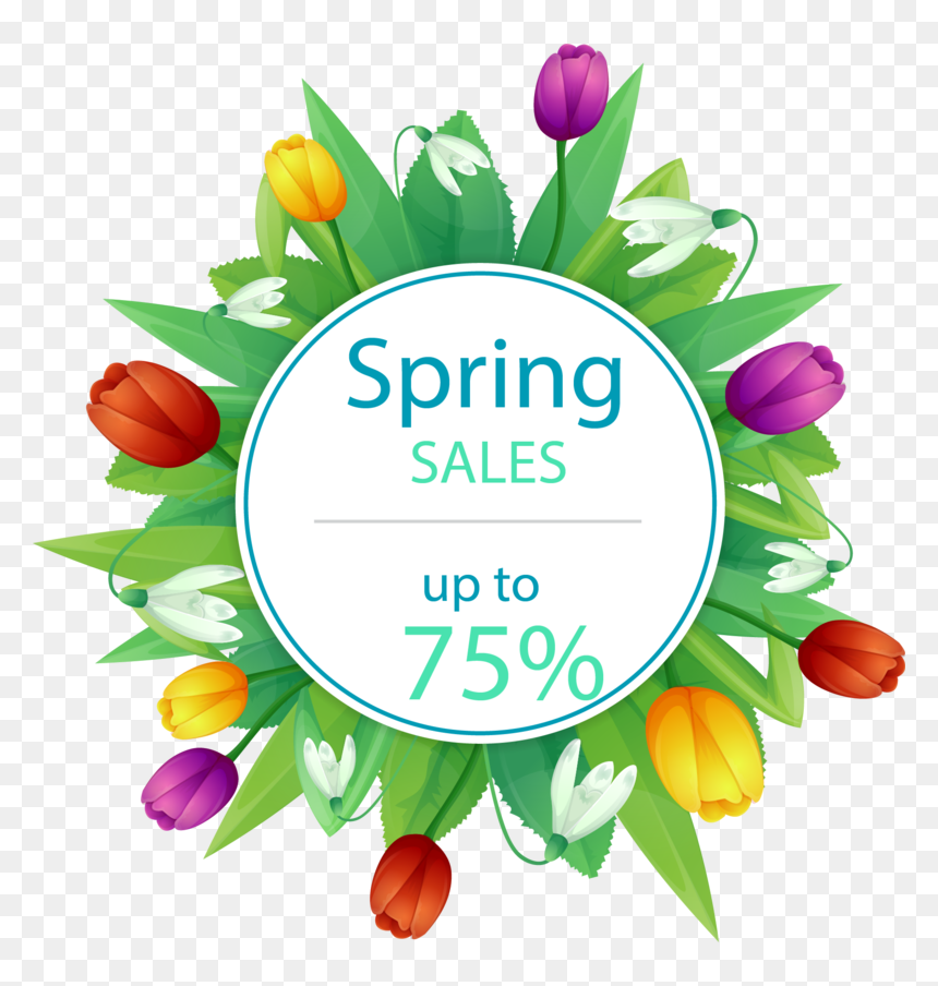And Tulip Material Discounts Multicolor Discount Allowances - Фон Распродажа, HD Png Download - discounts png