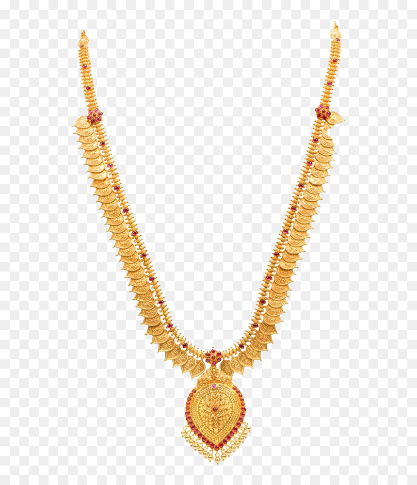 22k Gold Necklace Png Background - Necklace, Transparent Png - gold jewels png