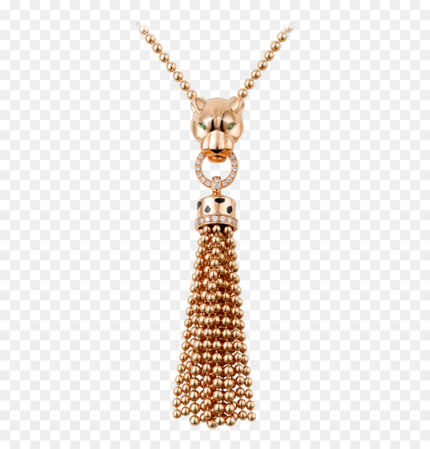 Black Panther Necklace Png, Picture - Pendant Cartier Panther Necklace, Transparent Png - gold jewels png