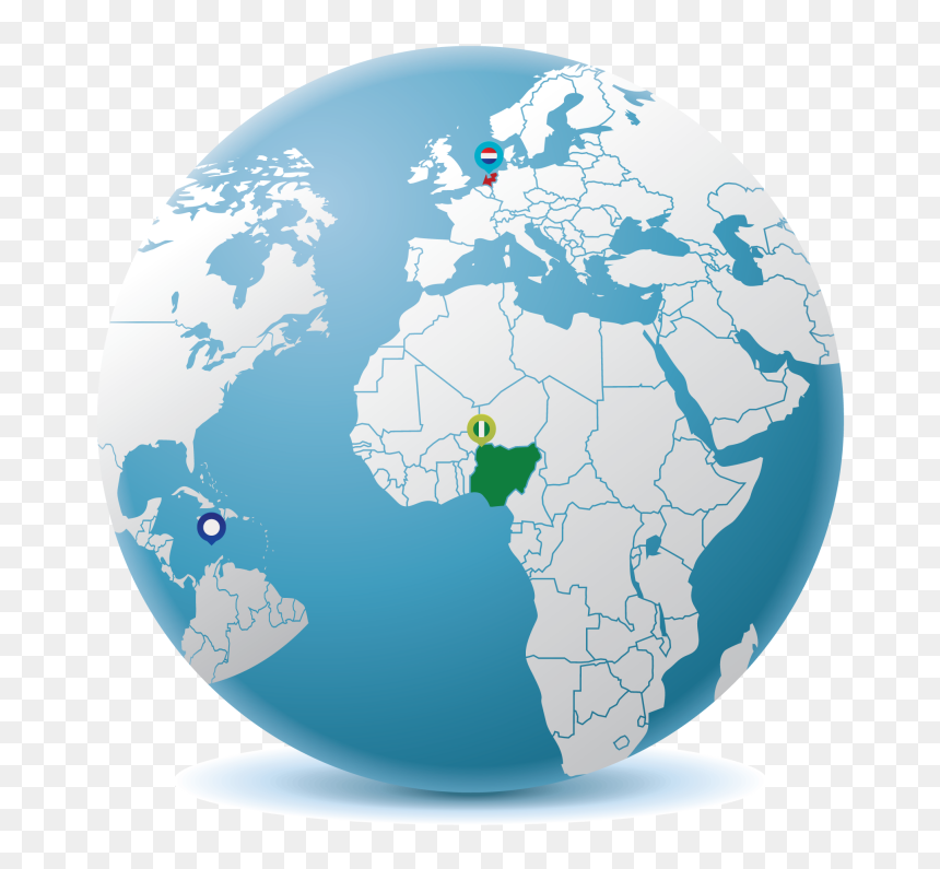 Route Map Brussels Airlines, HD Png Download - globe in hand png