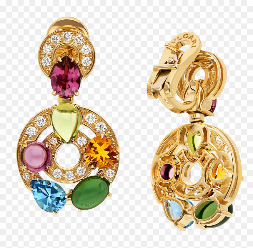 Transparent Gold Earrings Png - Earrings, Png Download - gold jewels png