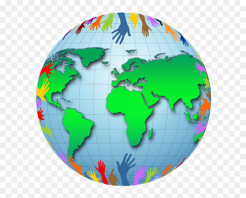 Banner Globe Png, Transparent Png - globe in hand png
