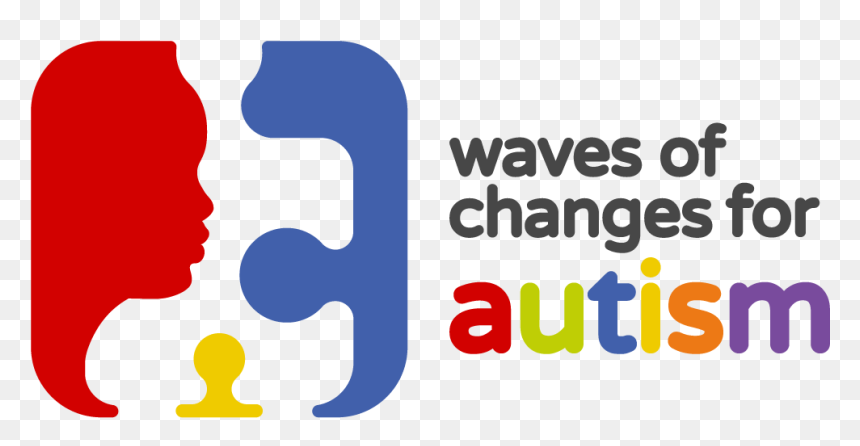 Colourful Waves Of Changes For Autism Logo, HD Png Download - colourful logo png