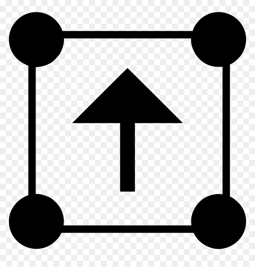 Up Arrow Boxed Edit Design - Edit Shape Icon, HD Png Download - arrow design png