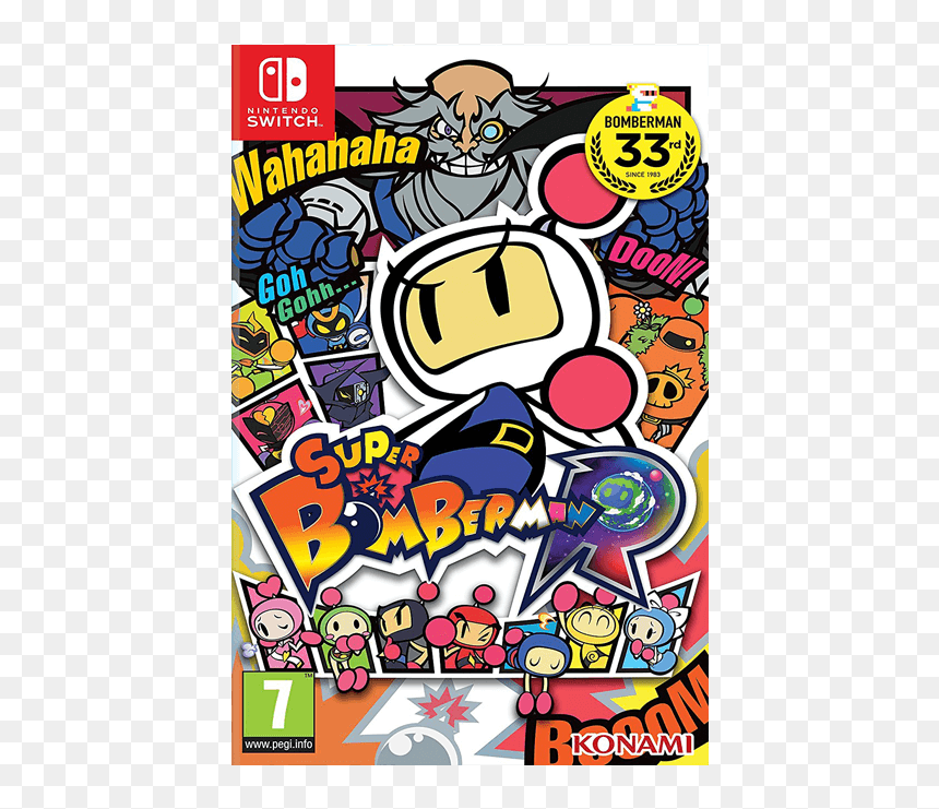 Super Bomberman R Nintendo Switch, HD Png Download - bomberman png
