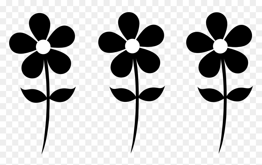 Daisies Clipart Silhouette - Little Girl Clip Art, HD Png Download - white flower swirl vector png