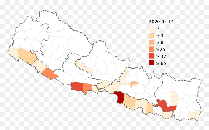 Corona Effected Places In Nepal, HD Png Download - latest png effect