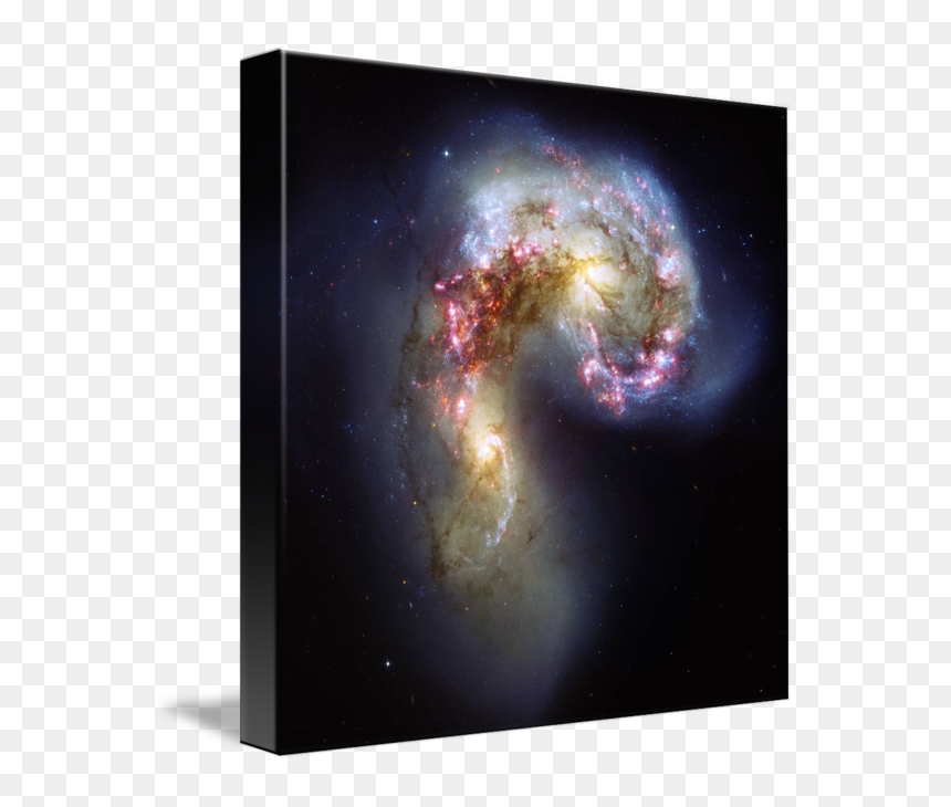 3.75 Billion Andromeda Galaxy Colliding With The Milky, HD Png Download - spiral galaxy png