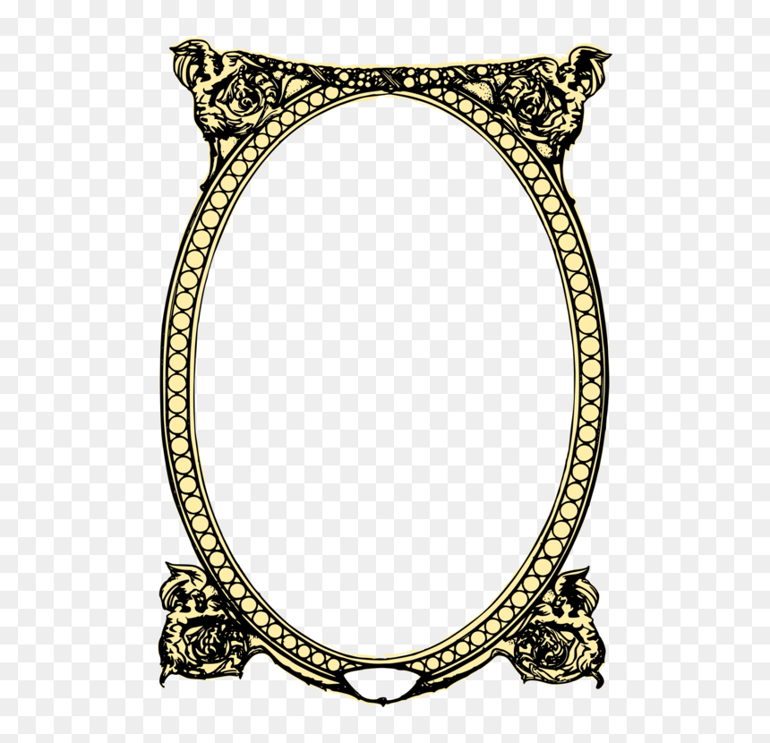 Picture Frame,bangle,body Jewelry - Restaurant Logo In Gold, HD Png Download - wall frame png